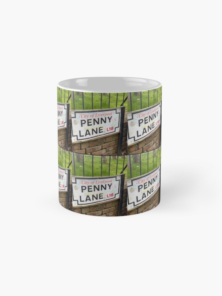 Alternate view of Penny lane sticker, Penny mask, Penny lane socks, Penny greeting card Mug