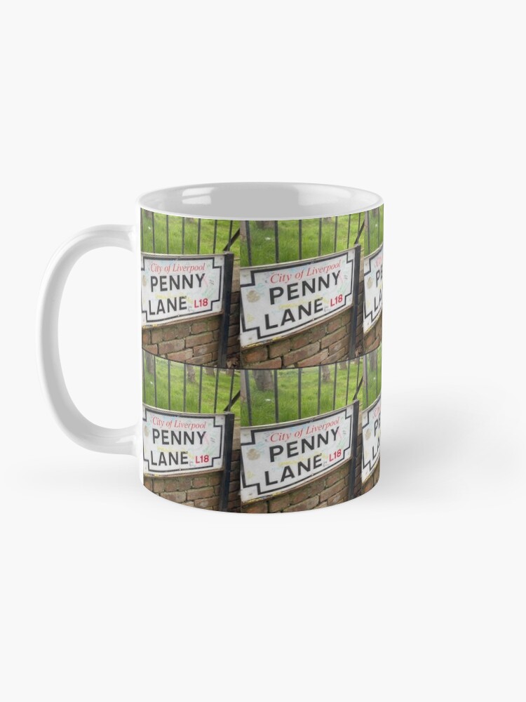 Alternate view of Penny lane sticker, Penny mask, Penny lane socks, Penny greeting card Mug