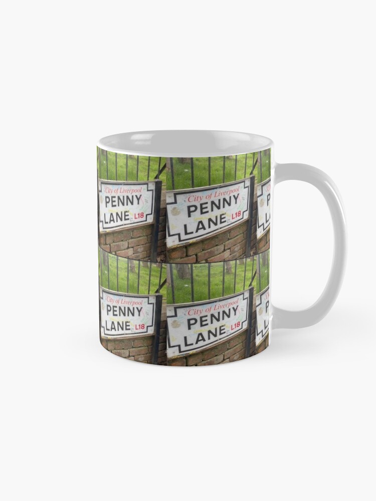 Alternate view of Penny lane sticker, Penny mask, Penny lane socks, Penny greeting card Mug