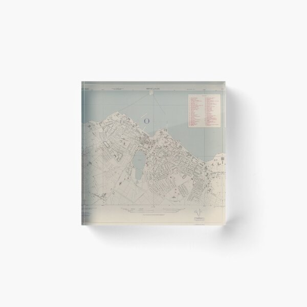 Item preview, Vintage Map of Reykjavik Iceland (1943) designed and sold by BravuraMedia.