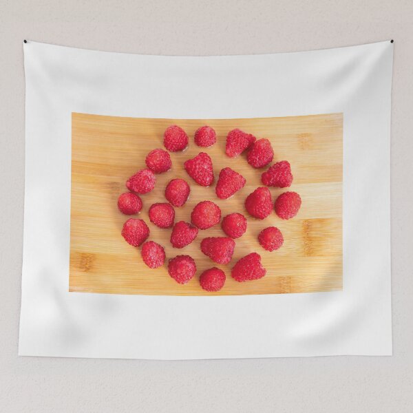 Item preview, Fresh red raspberry fruits aligned in a circle photo designed and sold by krisgreenwood.