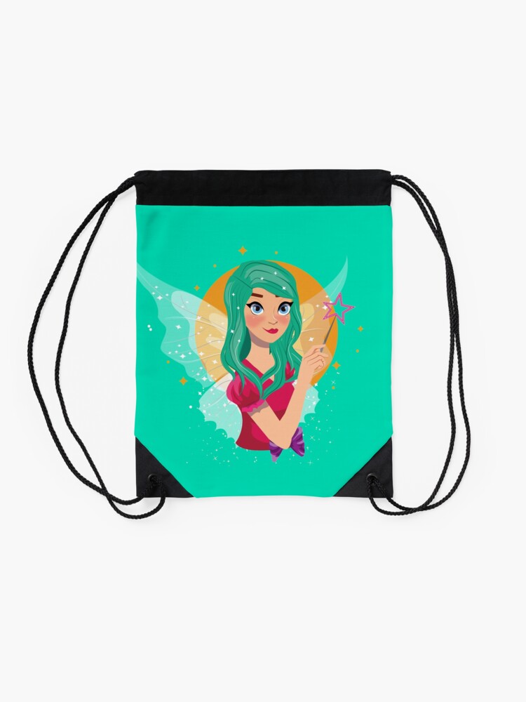 Alternate view of Ruby The Ribbon Fairy™ Drawstring Bag