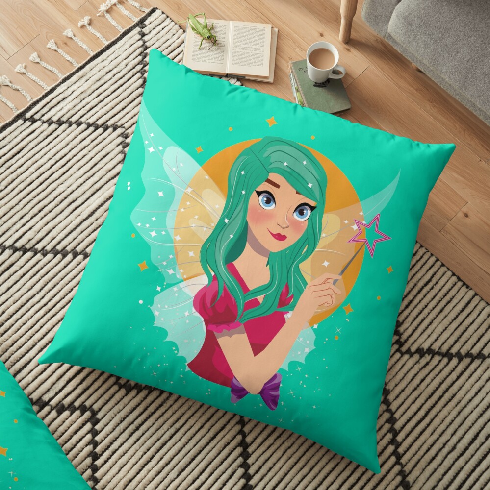Ruby The Ribbon Fairy™ Floor Pillow