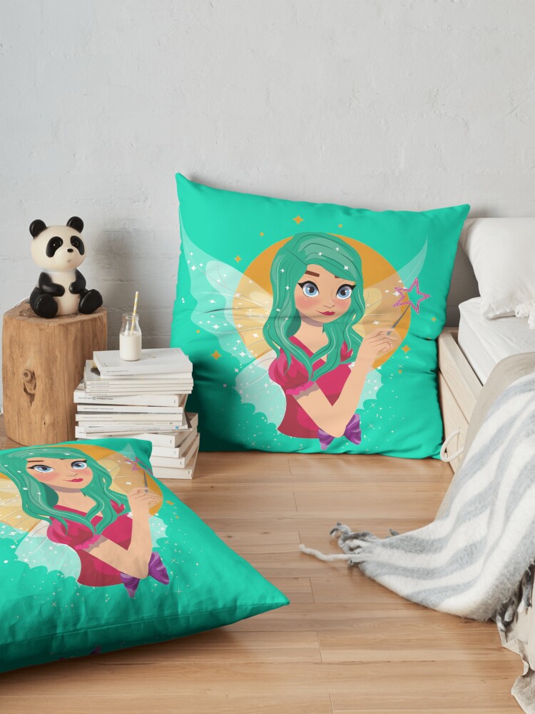 Alternate view of Ruby The Ribbon Fairy™ Floor Pillow