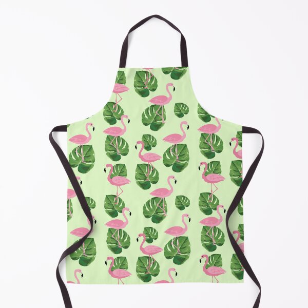 Item preview, Pink flamingo pattern Funny tropical floral pattern print designed and sold by UniqueMw.