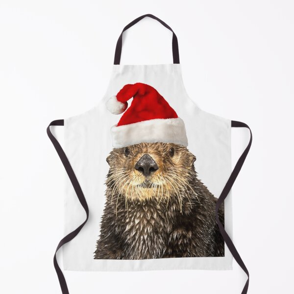 Item preview, Sea Otter Santa Hat Cute Christmas Gift for Otters Lovers designed and sold by NUMAcreations.
