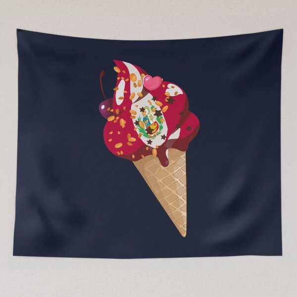 Item preview, World Flags Ice Cream / Helado de Perú designed and sold by KC1max.