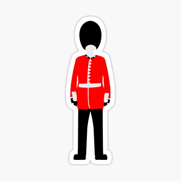 Red Great Britain Guardsman GB Royal Soldier Childrens Wall Clock 3208