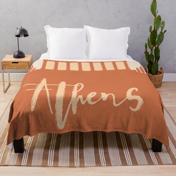 Artikelvorschau, ATHENS GREECE CITY SKYLINE DESIGNER EARTH TONES entworfen und verkauft von deificusArt.