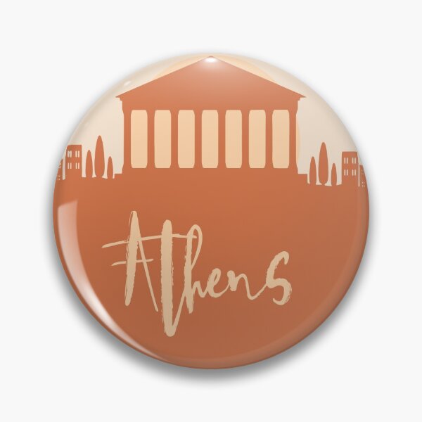 Artikelvorschau, ATHENS GREECE CITY SKYLINE DESIGNER EARTH TONES entworfen und verkauft von deificusArt.