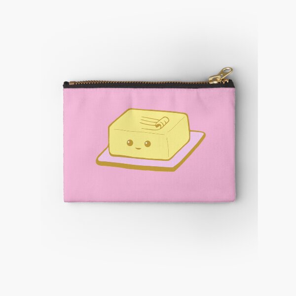 Item preview, Cute Kawaii Butter on Pink Plate designed and sold by GrimButterfly.