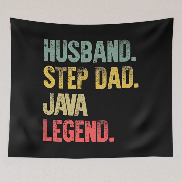 Item preview, Funny Men Vintage T Shirt Husband Step Dad Java Legend designed and sold by Bendthetrend.