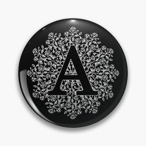 Item preview, Fancy Floral Mandala Monogram A designed and sold by PrettyPersonal.
