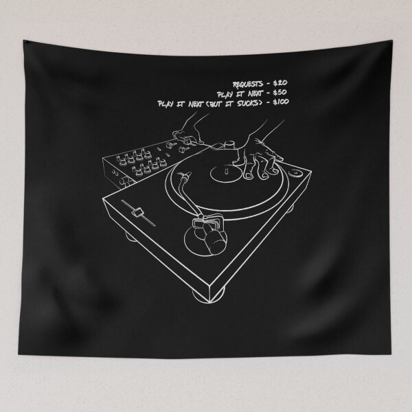 Item preview, DJ mixer scratch turntable designed and sold by getgr4phicz.