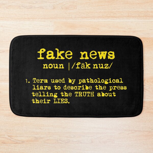 Item preview, fake news definition (yellow text) designed and sold by Thelittlelord.