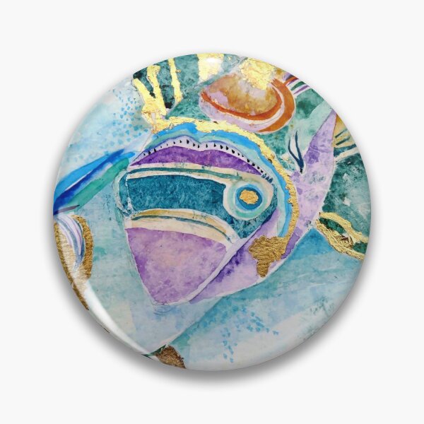 Item preview, Triggerfish with Gold leaf designed and sold by Gea Austen.