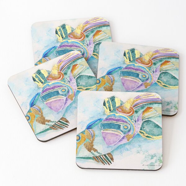Item preview, Triggerfish with Gold leaf designed and sold by Gea Austen.