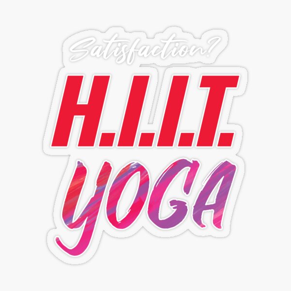 HiiT Yoga Satisfaction Transparent Sticker
