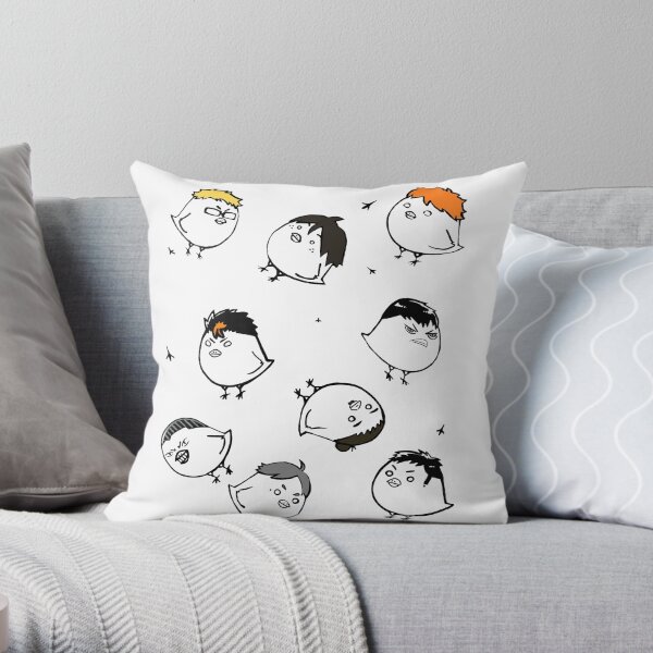 Karasuno crows Throw Pillow