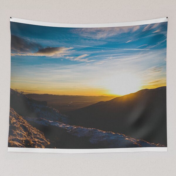 Item preview, Amazing sunset at the valley designed and sold by viknitov.