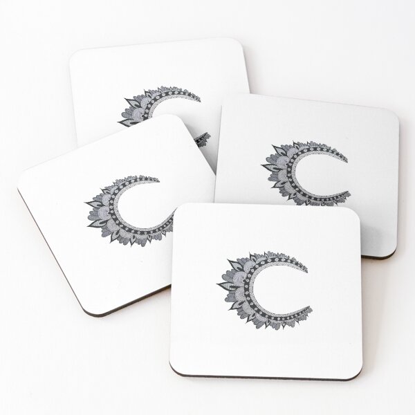 Item preview, Crescent Moon Zentangle Drawing  designed and sold by BritW1509.