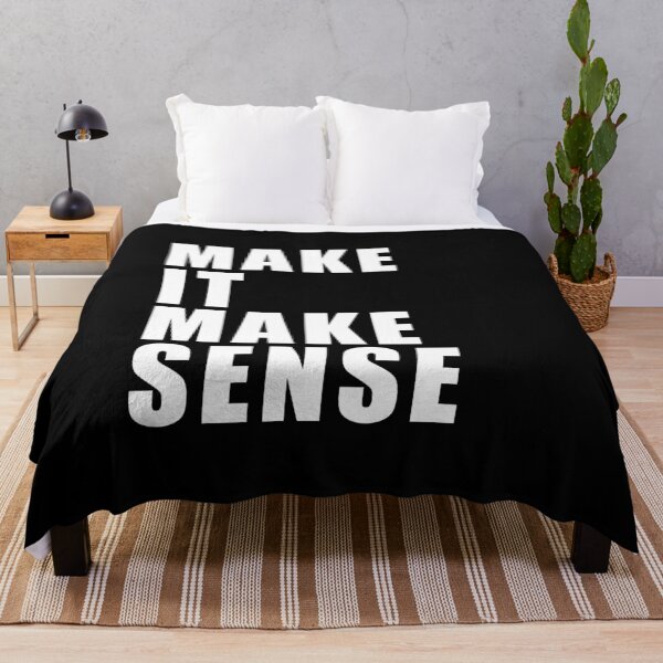 Item preview, Make It Make Sense (Black) designed and sold by quoteedesigns.