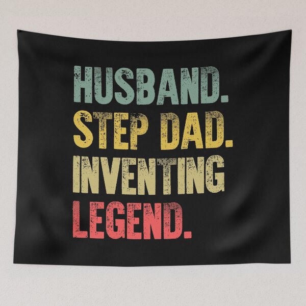 Item preview, Funny Men Vintage T Shirt Husband Step Dad Inventing Legend designed and sold by Bendthetrend.