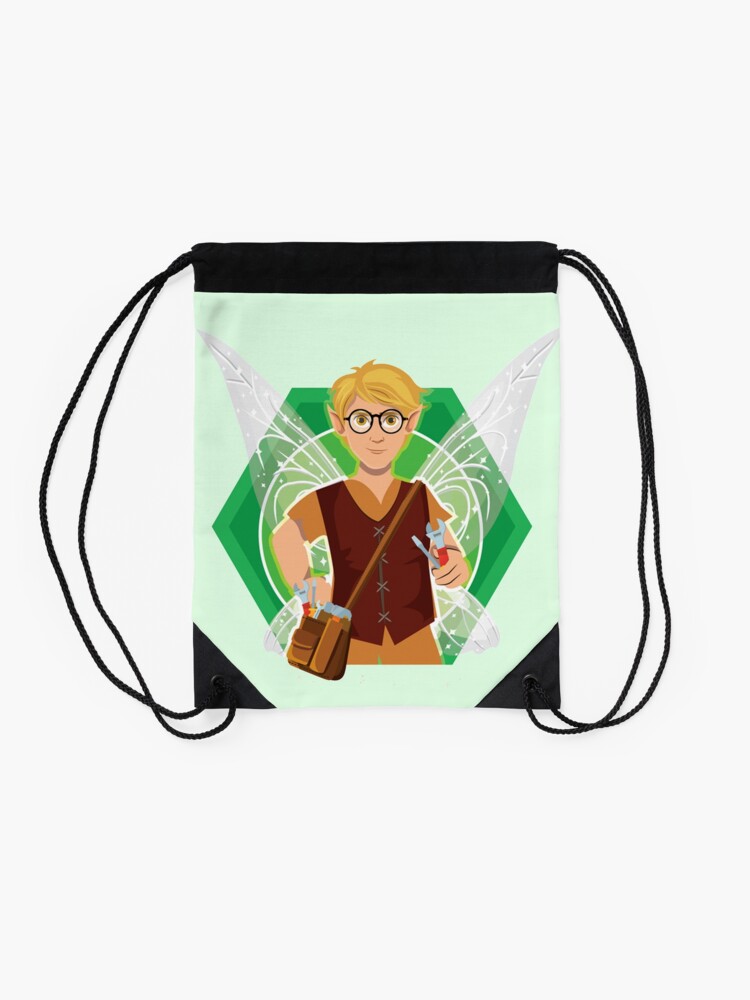 Alternate view of Tommy Tinker-The Tinker Fairy™ Drawstring Bag