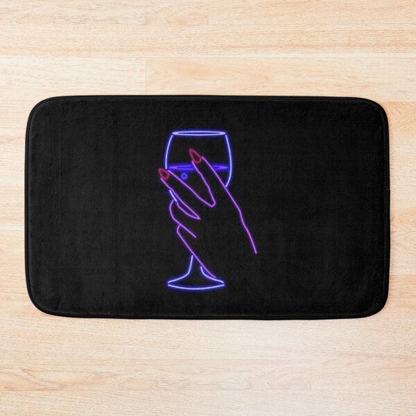 Item preview, Neon Glass of Wine - Blue designed and sold by LucieKvr.