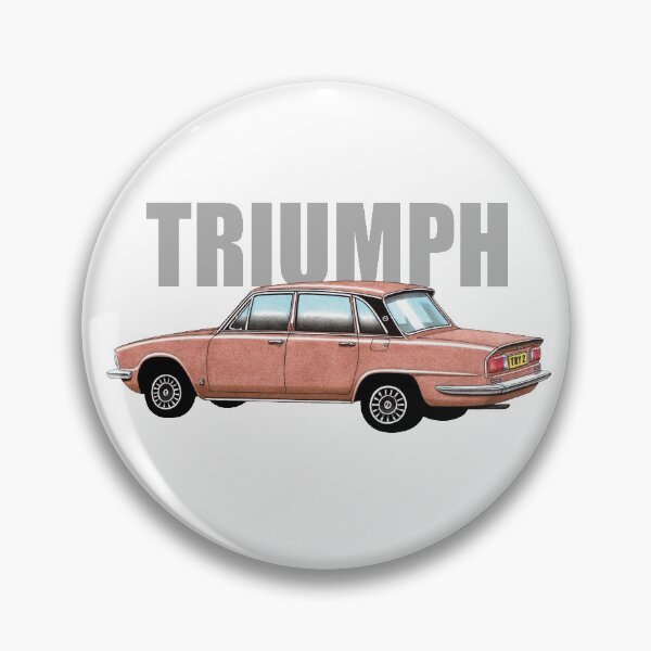 Item preview, Triumph 2500 TC saloon car illustration (with text) designed and sold by Retroblast.