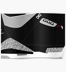 Made in China III Black/Cement Size US 9.5 - Pop Art, Sneaker Art, Minimal Poster