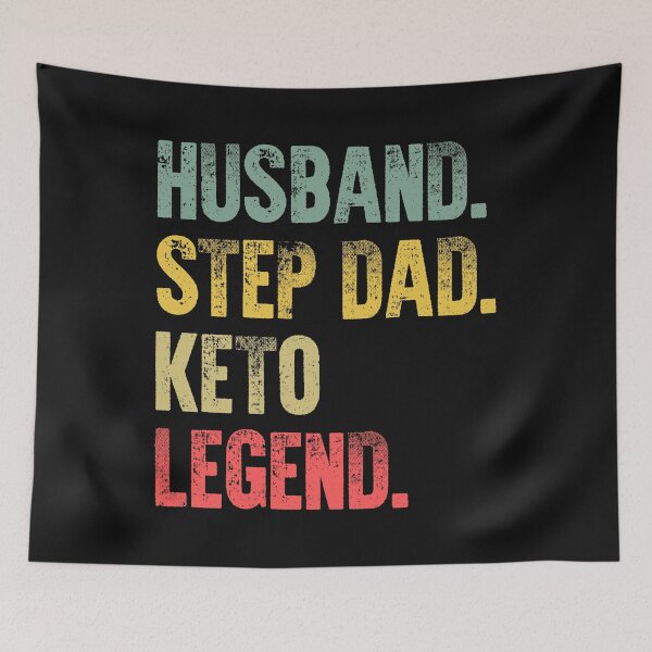 Item preview, Funny Men Vintage T Shirt Husband Step Dad Keto Legend designed and sold by Bendthetrend.