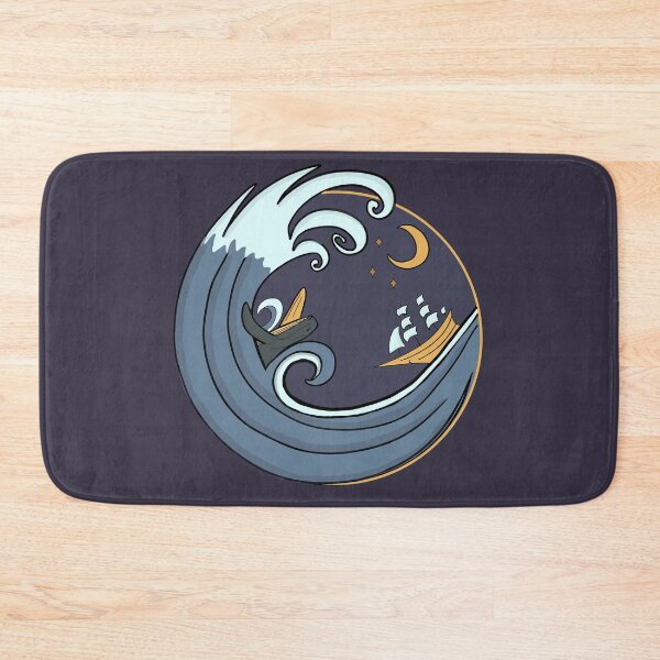 Item preview, High seas, waves, treacherous nights designed and sold by Adson Art Store.