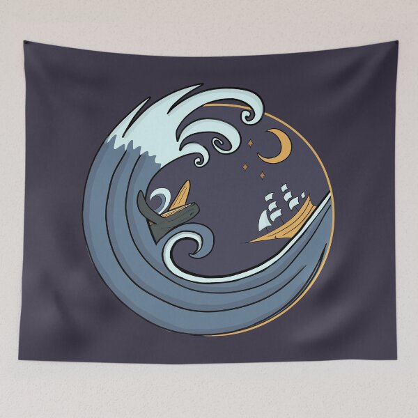 Item preview, High seas, waves, treacherous nights designed and sold by Adson Art Store.
