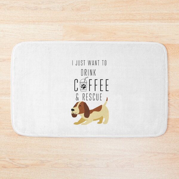 Item preview, Beagle and coffee cartoon designed and sold by OneTimeEngineer.