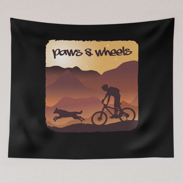 Item preview, Mountainbike dog Traildog Paws & Wheels bicycle designed and sold by getgr4phicz.