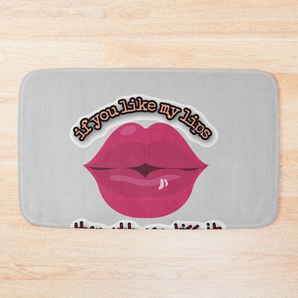 Item preview, Funny kissing pickup lines with huge lips. designed and sold by Slangt-shirt.