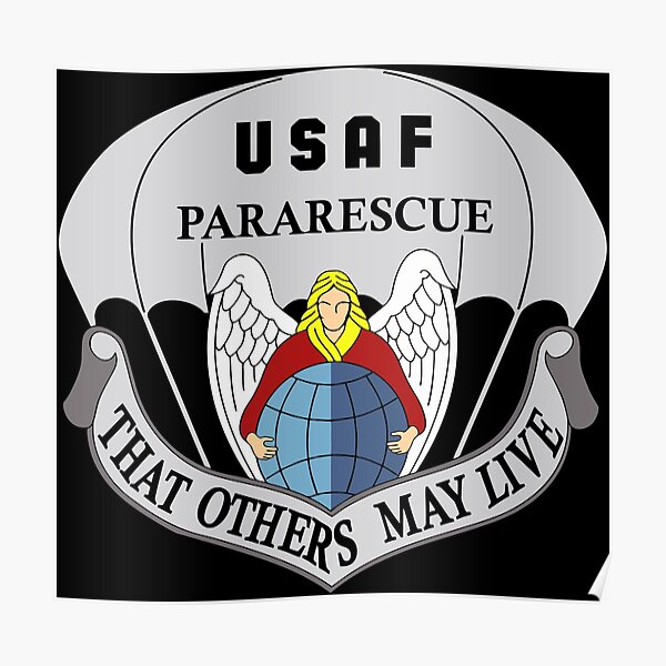 USAF Pararescue Logo Poster