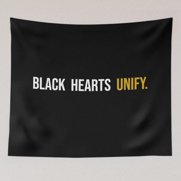 Item preview, Black Hearts Unify Yellow designed and sold by cofera.