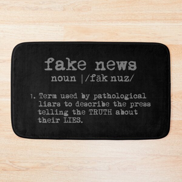 Item preview, fake news definition (gray text) designed and sold by Thelittlelord.