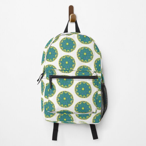 Item preview, Gold and Blue Mandala with Vines designed and sold by LuxPNSilva.