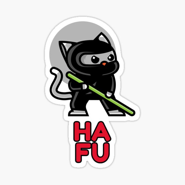 Ninja Cat Logo Sticker