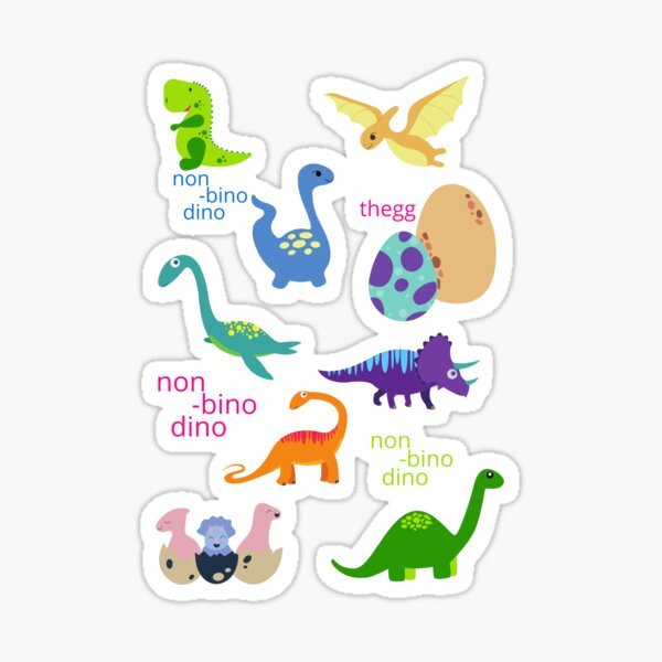 Item preview, Non-bino dino, black designed and sold by TransectionP.