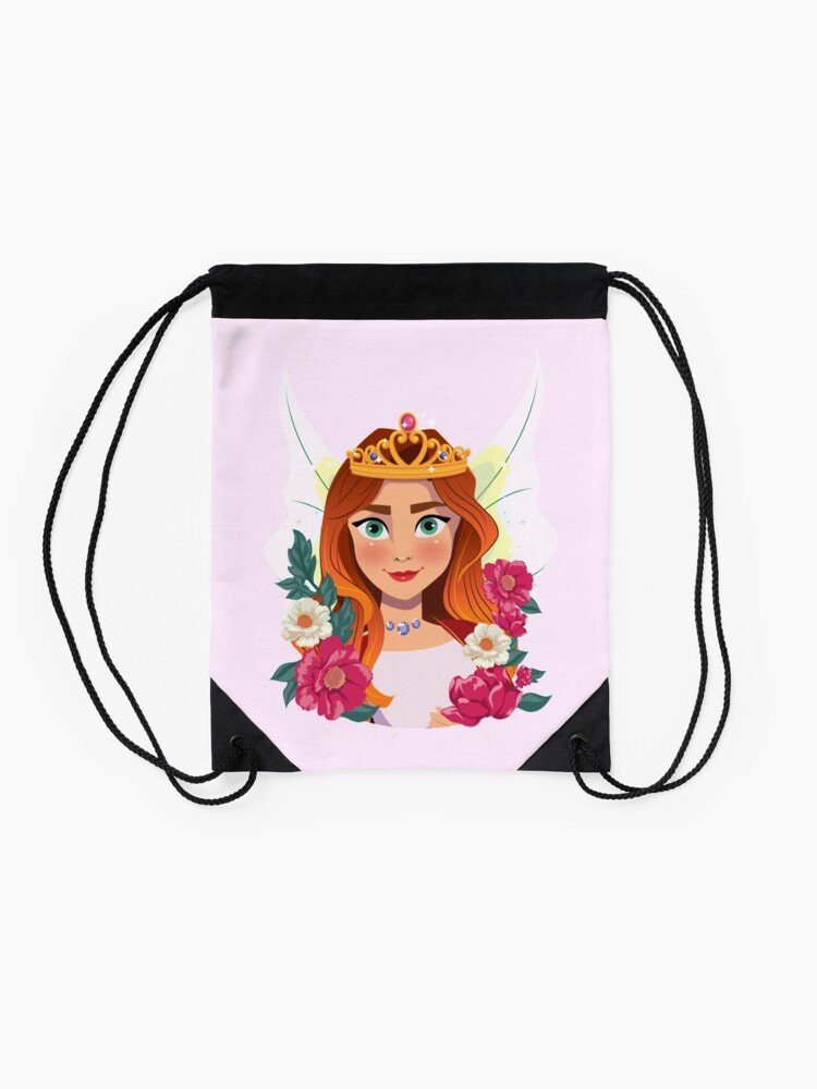 Alternate view of Queen Olivia The Fairy Queen™ Drawstring Bag