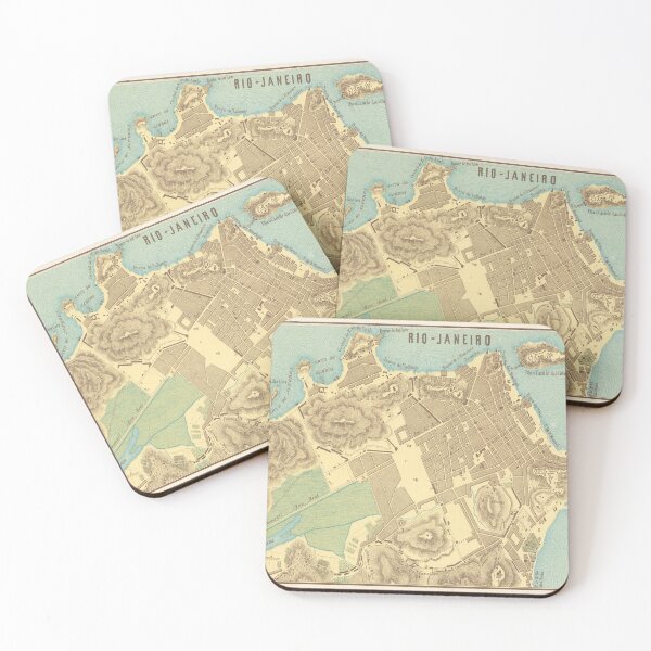 Item preview, Vintage Map of Rio de Janeiro Brazil (1858) designed and sold by BravuraMedia.