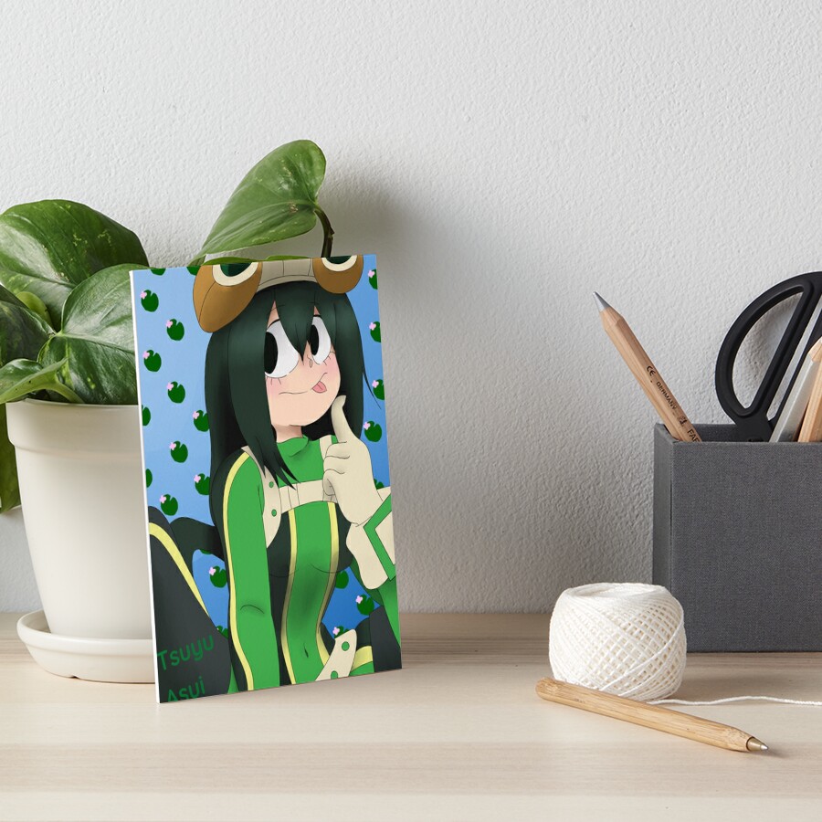 Tsuyu Asui My Hero Academia Art Board Print For Sale By Speggomyeggo Redbubble