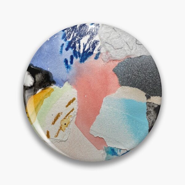 Item preview, Abstract collage in blues designed and sold by Heather Kerley.