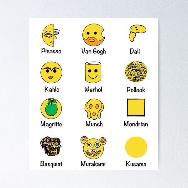 Item preview, Artist Emojis designed and sold by Artwitted Store.