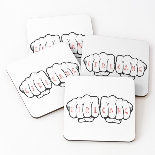 Item preview, Girl Gang feminist knuckle tattoo designed and sold by pbfhpunk.