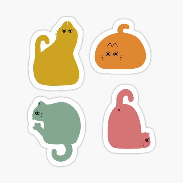 colorful cats Sticker
